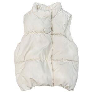 Old Navy Kids Ivory Puffer Vest